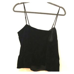 J Crew Velvet Peplum Cami